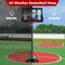 4.25-10 Feet Adjustable Basketball Hoop System with 44 Inch Backboard